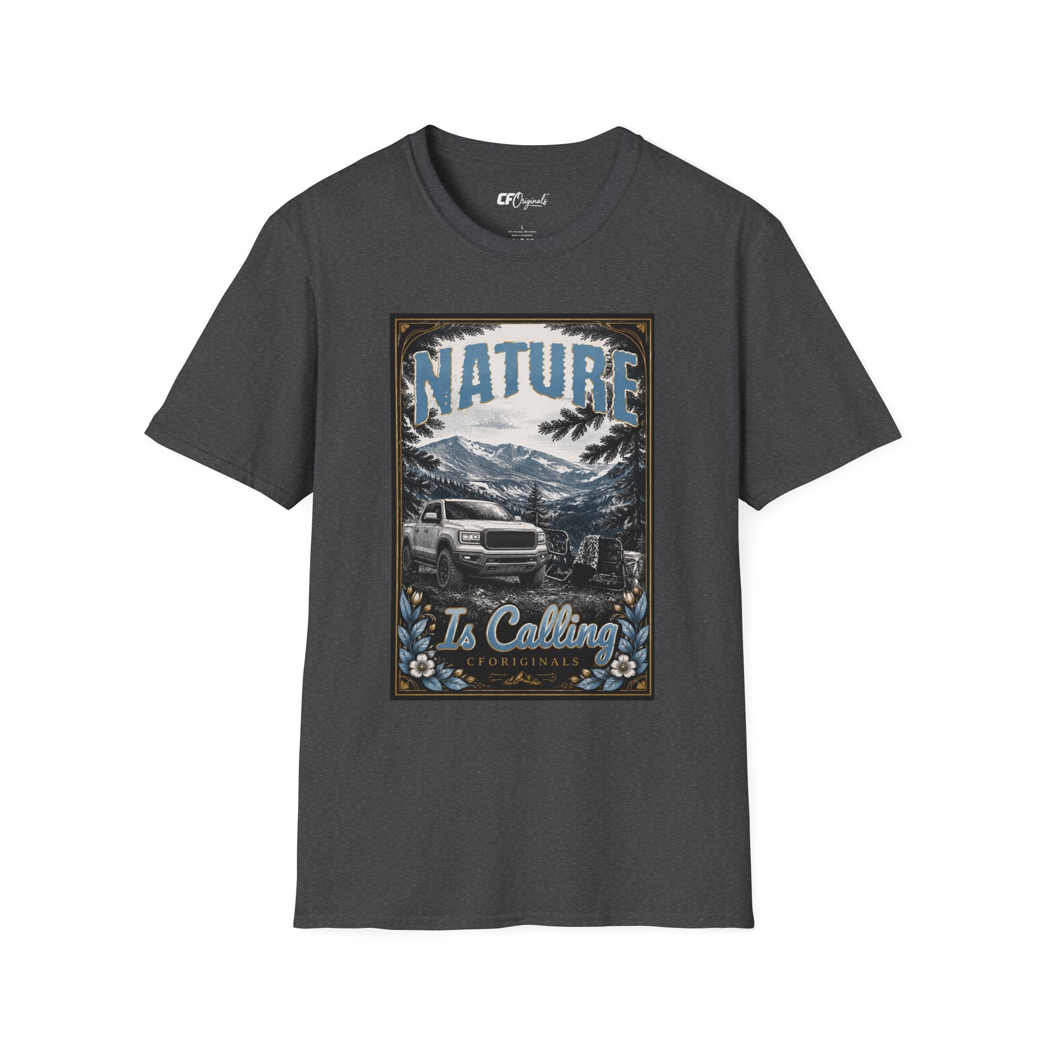 Vintage Mountain Truck T-Shirt — 'Nature' Graphic