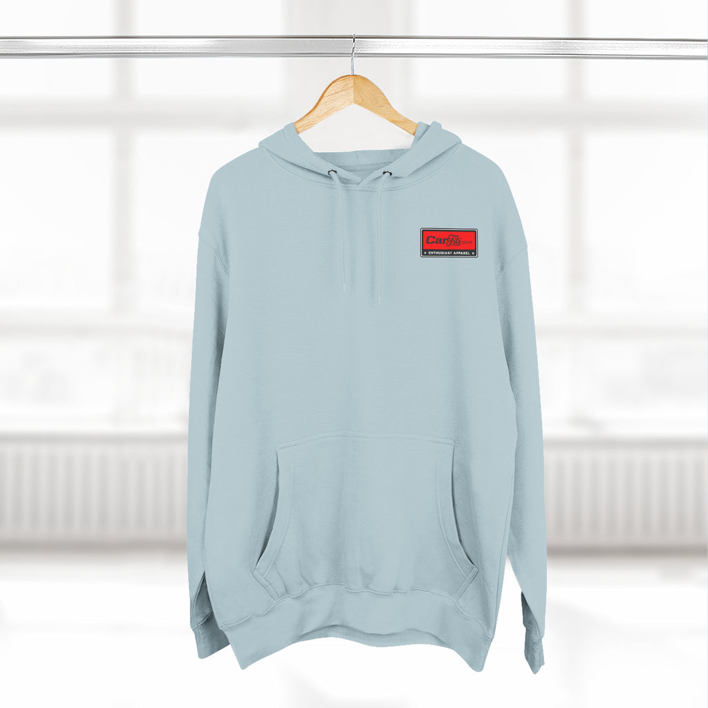 Flatout Garage Fleece Hoodie — Mechanic Shop Logo Pullover