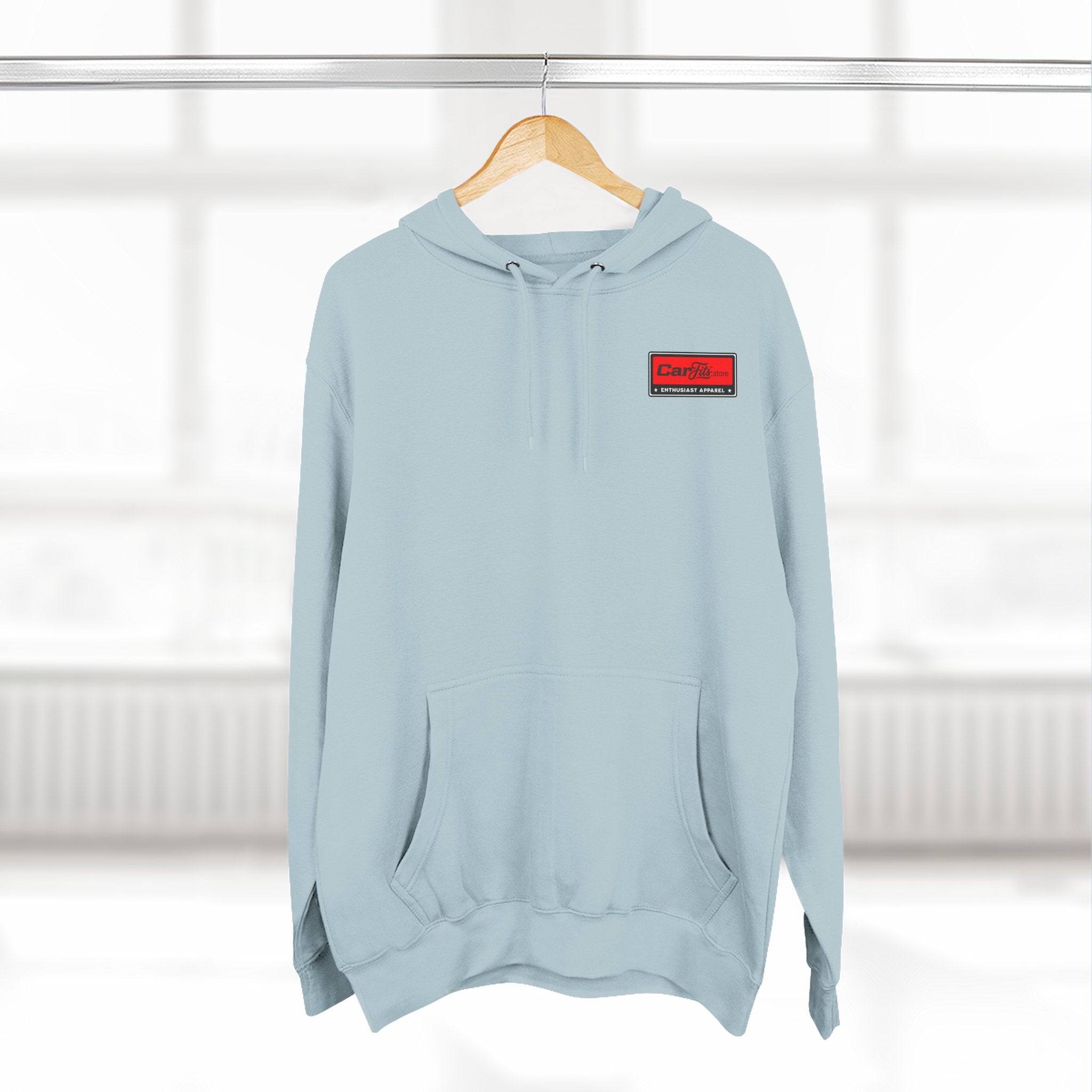 Flatout Garage Fleece Hoodie — Mechanic Shop Logo Pullover