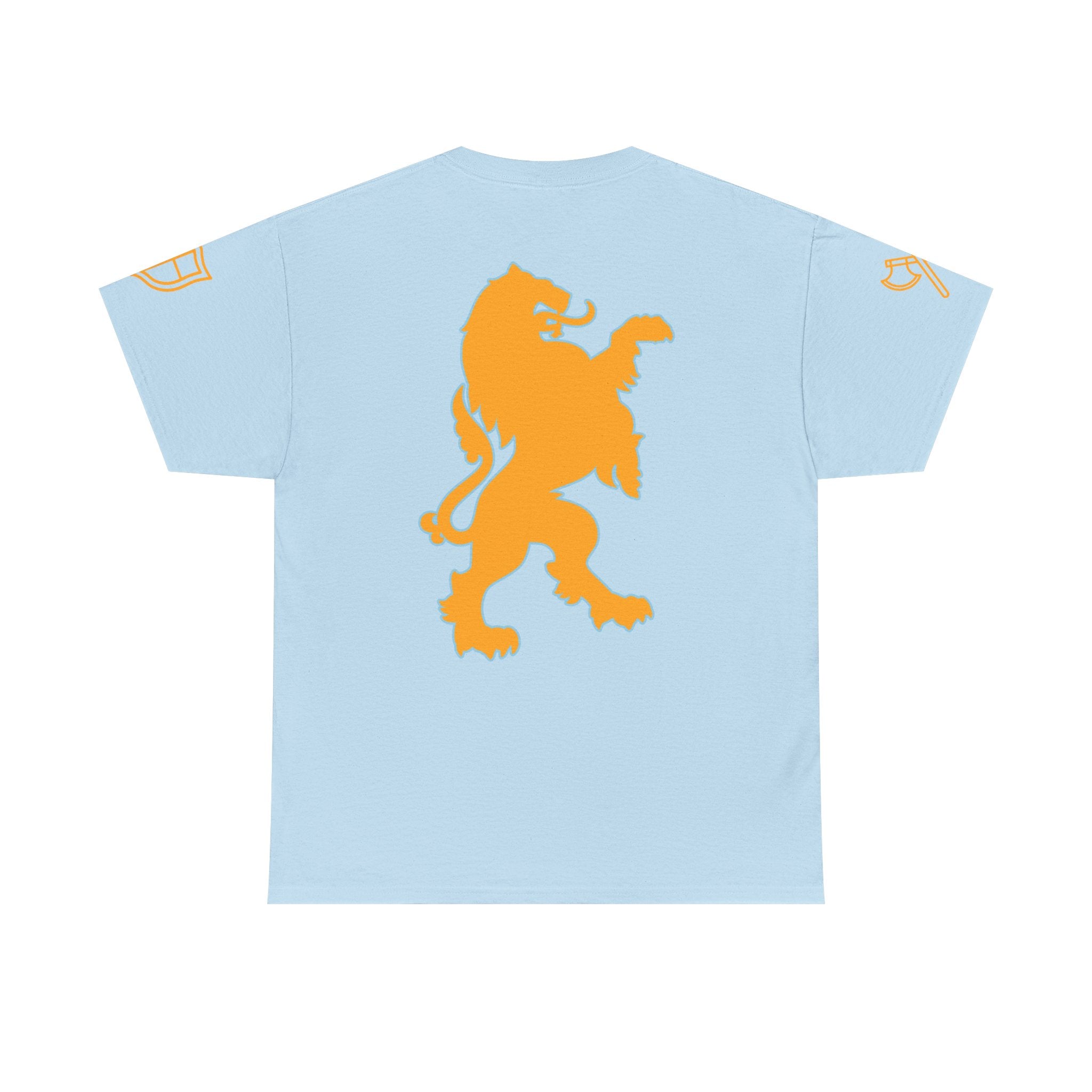 Lion Crest Tee — "Mane Line Auto" Vintage Heraldic Graphic Shirt
