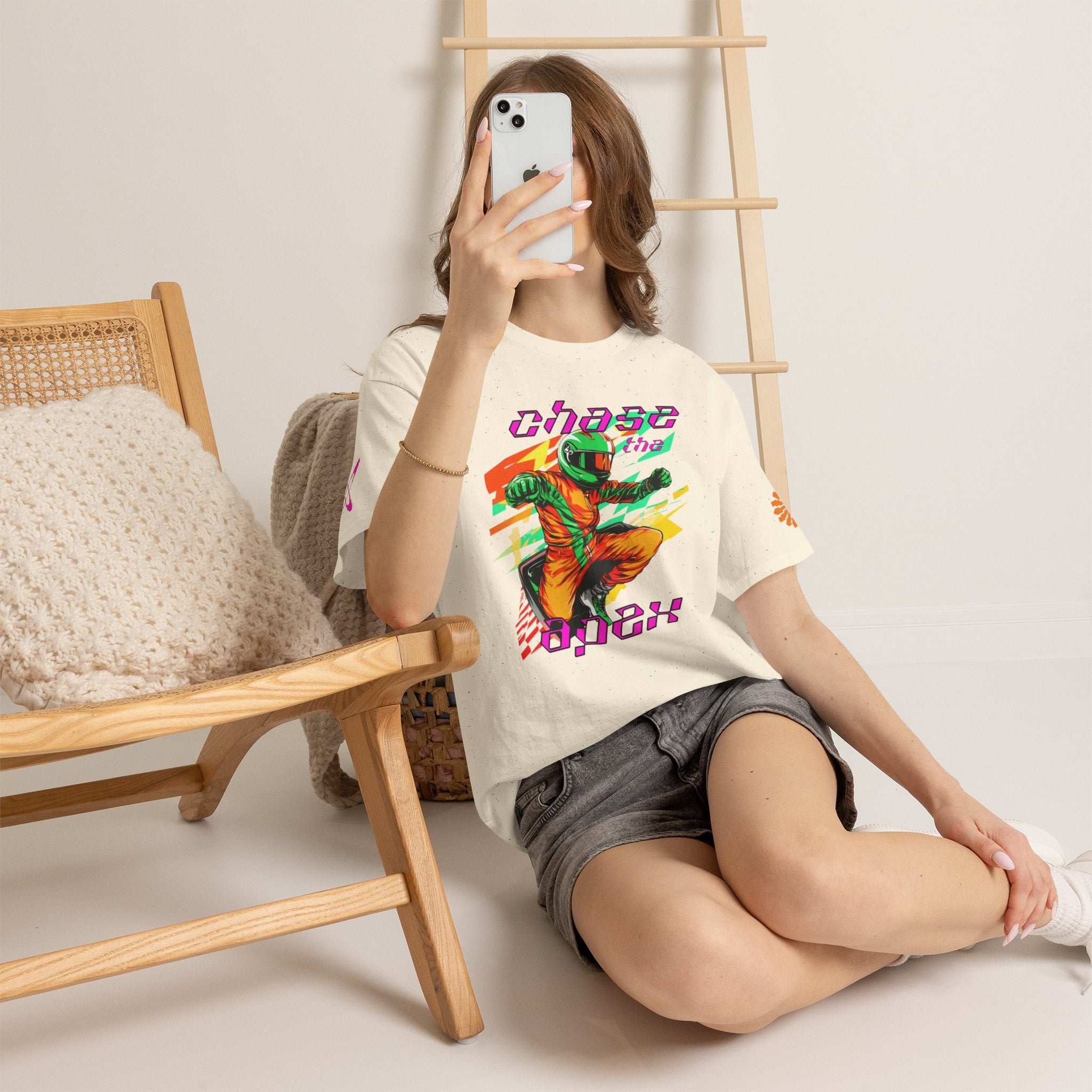 Racing Driver Graphic Tee — "Chase the Apex" Motorsport T‑Shirt