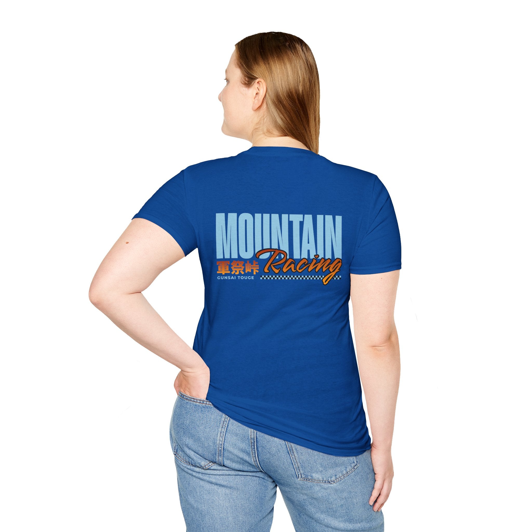 Minimal Orange CF Logo T-Shirt — Subtle Chest & Statement Back Graphic