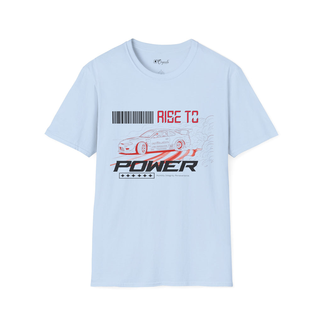 Car Racing T-Shirt — "Rise to Power" Drift Sports Tee
