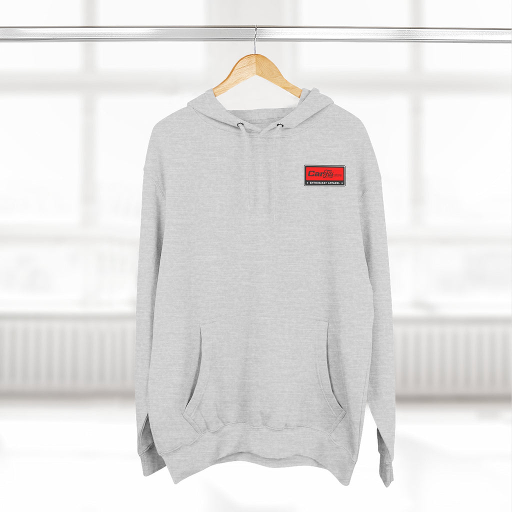Flatout Garage Fleece Hoodie — Mechanic Shop Logo Pullover